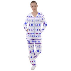 Marine Nautical Clip Art Women s Tracksuit by Salman4z