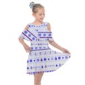 Marine Nautical Clip Art Kids  Shoulder Cutout Chiffon Dress View1