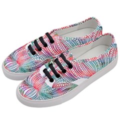 Lotus Feathers Boho Watercolor Women s Classic Low Top Sneakers by Salman4z