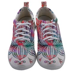 Lotus Feathers Boho Watercolor Mens Athletic Shoes by Salman4z