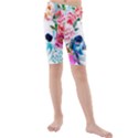 Day Of The Dead Skull Art Kids  Mid Length Swim Shorts View1