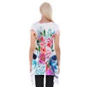 Day Of The Dead Skull Art Short Sleeve Side Drop Tunic View2