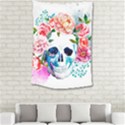 Day Of The Dead Skull Art Small Tapestry View2