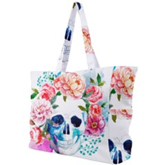 Day Of The Dead Skull Art Simple Shoulder Bag by Salman4z