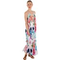 Day Of The Dead Skull Art Cami Maxi Ruffle Chiffon Dress View1