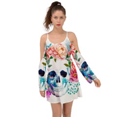 Day Of The Dead Skull Art Boho Dress by Salman4z