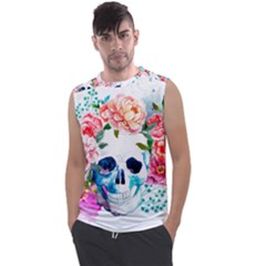 Day Of The Dead Skull Art Men s Regular Tank Top by Salman4z