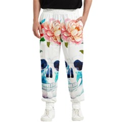 Day Of The Dead Skull Art Men s Elastic Waist Pants by Salman4z