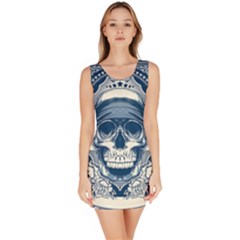 Skull Drawing Bodycon Dress by Salman4z