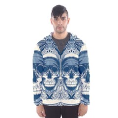 Skull Drawing Men s Hooded Windbreaker by Salman4z