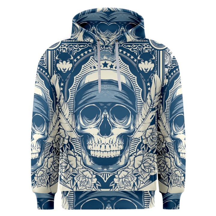 Skull Drawing Men s Overhead Hoodie