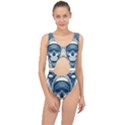 Skull Drawing Center Cut Out Swimsuit View1