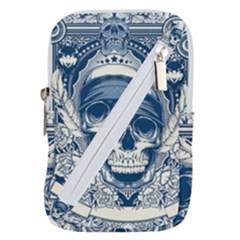 Skull Drawing Belt Pouch Bag (small)