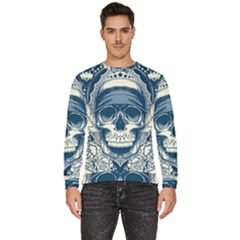 Skull Drawing Men s Fleece Sweatshirt by Salman4z