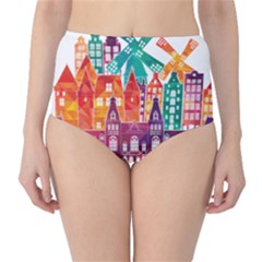 Vector Graphics Amsterdam Silhouette Classic High-waist Bikini Bottoms