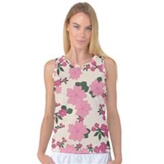 Floral Vintage Flowers Women s Basketball Tank Top