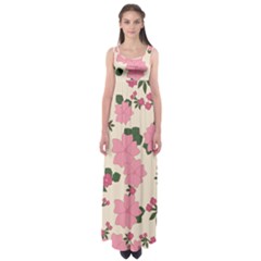 Floral Vintage Flowers Empire Waist Maxi Dress