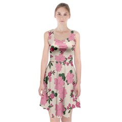 Floral Vintage Flowers Racerback Midi Dress by Dutashop