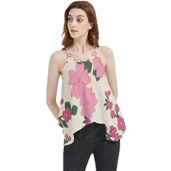 Floral Vintage Flowers Flowy Camisole Tank Top