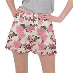 Floral Vintage Flowers Women s Ripstop Shorts