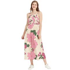 Floral Vintage Flowers Boho Sleeveless Summer Dress