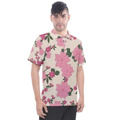 Floral Vintage Flowers Men s Polo Tee