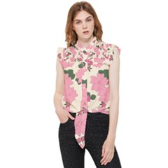 Floral Vintage Flowers Frill Detail Shirt