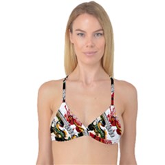 Electric Guitar Grunge Reversible Tri Bikini Top by Salman4z