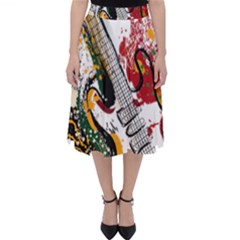 Electric Guitar Grunge Classic Midi Skirt by Salman4z