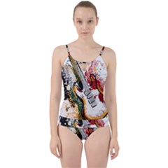 Electric Guitar Grunge Cut Out Top Tankini Set by Salman4z