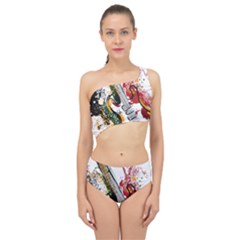 Electric Guitar Grunge Spliced Up Two Piece Swimsuit by Salman4z