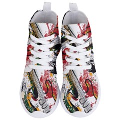 Electric Guitar Grunge Women s Lightweight High Top Sneakers by Salman4z