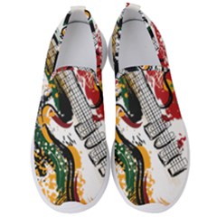 Electric Guitar Grunge Men s Slip On Sneakers by Salman4z