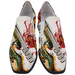 Electric Guitar Grunge Women Slip On Heel Loafers by Salman4z