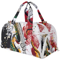 Electric Guitar Grunge Burner Gym Duffel Bag by Salman4z