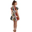 Electric Guitar Grunge Flutter Sleeve Wrap Dress View2