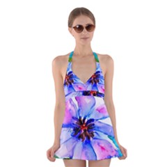 220cde476e6c434b8bbbaee3fd39d8f1 Halter Dress Swimsuit  by Fhkhan22