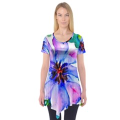 220cde476e6c434b8bbbaee3fd39d8f1 Short Sleeve Tunic  by Fhkhan22