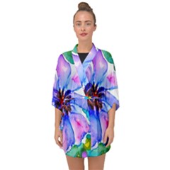 220cde476e6c434b8bbbaee3fd39d8f1 Half Sleeve Chiffon Kimono by Fhkhan22