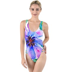 220cde476e6c434b8bbbaee3fd39d8f1 High Leg Strappy Swimsuit by Fhkhan22