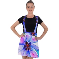 220cde476e6c434b8bbbaee3fd39d8f1 Velvet Suspender Skater Skirt by Fhkhan22