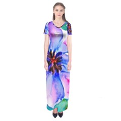 220cde476e6c434b8bbbaee3fd39d8f1 Short Sleeve Maxi Dress by Fhkhan22