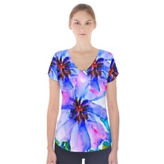 220cde476e6c434b8bbbaee3fd39d8f1 Short Sleeve Front Detail Top by Fhkhan22