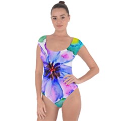 220cde476e6c434b8bbbaee3fd39d8f1 Short Sleeve Leotard  by Fhkhan22