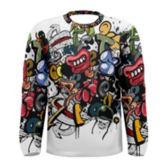 Mural Graffiti Paint Men s Long Sleeve Tee by Salman4z