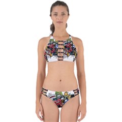 Mural Graffiti Paint Perfectly Cut Out Bikini Set by Salman4z