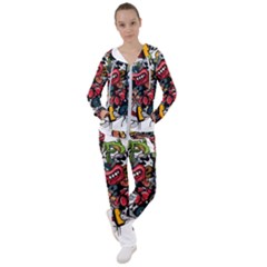 Mural Graffiti Paint Women s Tracksuit by Salman4z