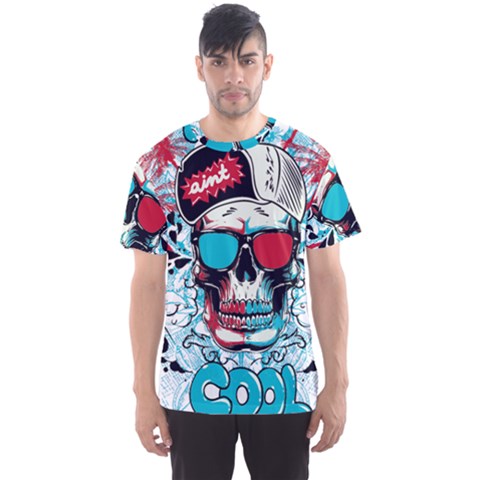 That Cool Graffiti Skull Men s Sport Mesh Tee by Salman4z