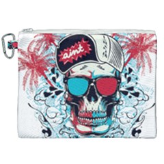 That Cool Graffiti Skull Canvas Cosmetic Bag (xxl) by Salman4z