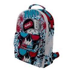 That Cool Graffiti Skull Flap Pocket Backpack (large) by Salman4z